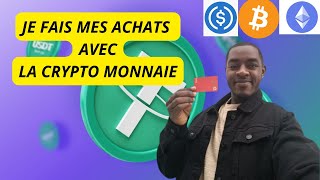 JE FAIS MES ACHATS AVEC LA CRYPTO MONNAIE [upl. by Cordelia]