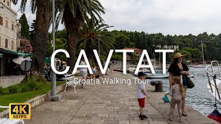 Cavtat Croatia Walking Tour 4K [upl. by Aihsila]