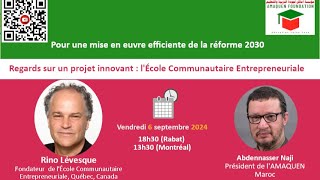 Regards sur un projet innovant lÉcole Communautaire Entrepreneuriale [upl. by Delanty]