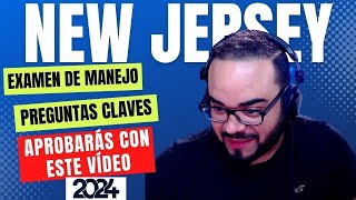 🔴 EXAMEN TEORICO DE MANEJO NEW JERSEY 2024 I Aprobarás con estas preguntas 🔥 🔥 🔥 [upl. by Nhguaved]