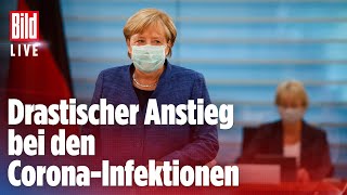 🔴 BREAKING Ist Corona in den Großstädten außer Kontrolle Kanzlerin Merkel jetzt LIVE [upl. by Frodeen]