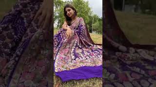 designer banarashi georgette saree saree fashion trending [upl. by Enelyk]