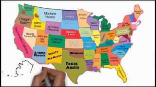 The 50 States and Capitals Song  Silly School Songs [upl. by Branham726]