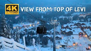 Drone 4K Levi Ski Resort  View from top of Levi  Magic Lapland  Finland  Travel Video [upl. by Ennairrek]