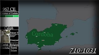 History of the Emirate of Cordoba  Every Year [upl. by Adimra645]