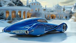 1950s Future Cars  Navy Blue  Retro Futuristic [upl. by Belloir]