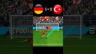 Germany vs Türkiye  Football match  Penalty shoot  fifa world Cup 2026  realistic pes gaming [upl. by Acissehc]