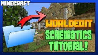 MINECRAFT  Worldedit Schematics Tutorial [upl. by Yelsnya]