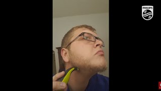 Demonstration of Norelco OneBlade not a shaver  Philips  QP2520 [upl. by Donia621]