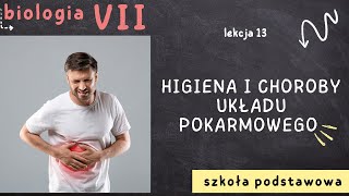 Biologia 7 Lekcja 13  Budowa i rola układu pokarmowego [upl. by Rolat]