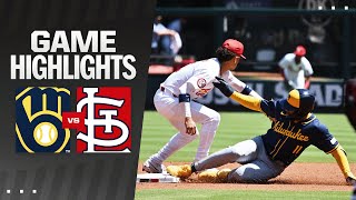 Brewers vs Cardinals Game Highlights 82224  MLB Highlights [upl. by Tobiah917]