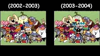 ¡Mucha Lucha Intro Comparison Seasons 1220022004 [upl. by Nirtak]