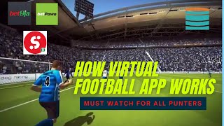 how virtual virtual league football VFL applications works eg betpawa sportybet bet9ja etc [upl. by Larrad]