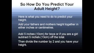 How To Predict Your Adult Height [upl. by Beard]