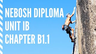 NEBOSH International Diploma Unit IB  Chapter 1  Part B11 [upl. by Leeth107]