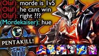 MORDEKAISER CANT 1V5 OR CAN HE [upl. by Eiramait868]