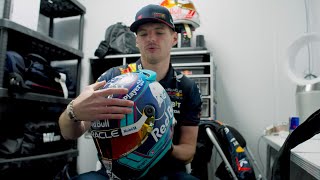 Max Verstappen reveals his special Miami GP 2023 helmet [upl. by Church]