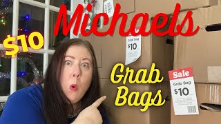 HUGE HAULOpening FIVE Michaels Grab Boxes WOW So Much Stuff [upl. by Anilev]