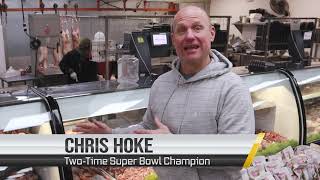 Salems Market and GrillChris Hoke MEAT and the Super Bowl [upl. by Enirhtak]