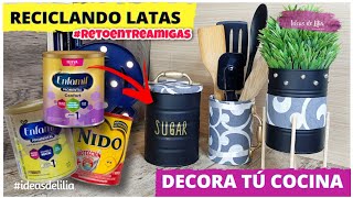 RECICLANDO LATAS DE LECHE  DECORA TU COCINA 2021 [upl. by Lladnik]