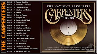 Carpenters Greatest Hits Album  Best Songs Of The Carpenters Playlist [upl. by Wickman]