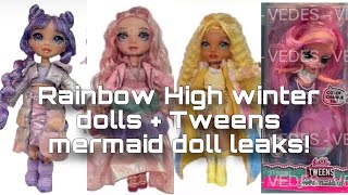 RAINBOW HIGH NEWS Winter Bella Sunny and Violet dolls  OMG Tweens mermaids [upl. by Odlawso318]