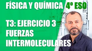 Ejercicio 3 Fuerzas intermoleculares  Tema 3  Física y Química 4 ESO [upl. by Ettesus]