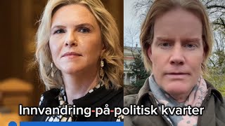 Innvandringsdebatt – Sylvi Listhaug og Tonje Brenna på politisk kvarter nrk 11 november 2024 [upl. by Jezrdna672]