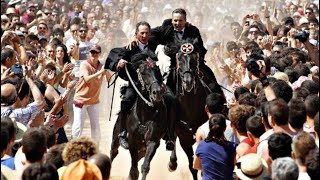 4K CRAZY Sant Joan Ciutadella Fiesta In Menorca Spain [upl. by Kreegar826]