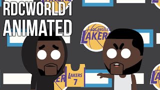 RDCworld1 Animated  How LeBron Was Welcoming His New Teammates After Free Agency [upl. by Harutak]