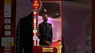 Ramesh Thilak electrifying entry at Ananda Vikatan Cinema Awards 🌟  shorts [upl. by Lativa]