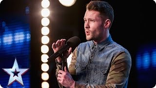 Golden boy Calum Scott hits the right note  Audition Week 1  Britains Got Talent 2015 [upl. by Ashraf]