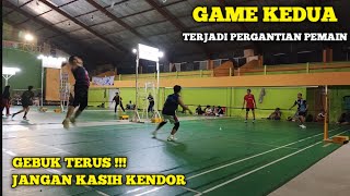 TERJADI PERGANTIAN PEMAIN DI SET KEDUA  MAS DODO  PAK MULPAK JAMAL VS JERY  HERMAN [upl. by Areem65]