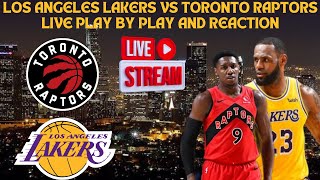 LIVE  Los Angeles Lakers Vs Toronto Raptors Play By Play amp Reaction NBA [upl. by Gyimah11]