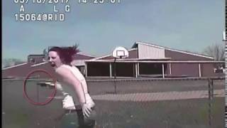 Raw Video shows wanted suspect Madison Dickson being run over by police [upl. by Chrisoula]