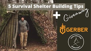 Win Free Gear and Learn 5 Tips to Building a Survival Shelter [upl. by Gizela]