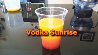 How To Make a Vodka Sunrise Cocktail  HomeCocktails101 [upl. by Cesar]