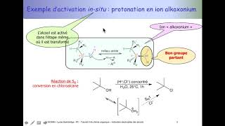 Tuto de chimie organique PCSI  activation électrophile des alcools [upl. by Garvin]