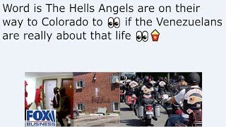 Word is The Hells Angels are on their way to Colorado to 👀 if the Venezuelans are really about that [upl. by Urbano]