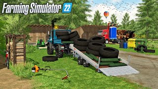 Débroussaillage amp Nettoyage de la Ferme ABANDONNÉE Farming Simulator 22 PAYSAGISTE [upl. by Scarlett]