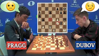 Praggnanandha vs Daniil Dubov  FIDE World Blitz 2023 [upl. by Sirapal]