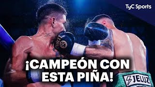 TREMENDO NOCAUT DE ALAN DUTRA PARA GANAR EL TÍTULO ARGENTINO LIGERO  Boxeo argentino🥊 [upl. by Fonsie641]