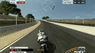 MotoGP 2008 PC Game Laguna Seca race after record qualifying [upl. by Acnairb]