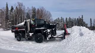 Deep Snow Plowing with Thor the Plow Truck March 16 2023 [upl. by Ahsenwahs]