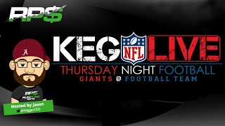 NFL Thursday Night Football Giants vs WFT  InGame Betting  Keg LIVE [upl. by Ayocal]