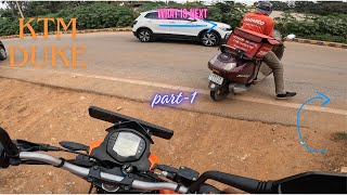 DUKE 200 2018 BS4 KTM  Raw Machine  Kannada [upl. by Htebzile]