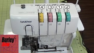 How To Thread the Brother 1034d 4 Thread Serger [upl. by Conah74]