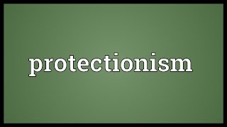 Protectionism Meaning [upl. by Cello]