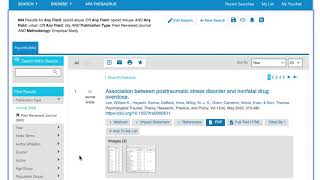 PeerReviewed Empirical Articles  Searching APA PsycInfo on APA PsycNet [upl. by Hutner]