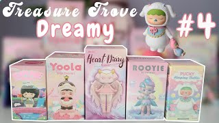 Treasure Trove 4 Dreamy Blind Box Unboxing Pucky Momiji Yoola Rooyie amp Heart Diary [upl. by Nylecaj767]